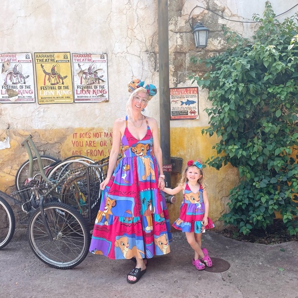 New York Couture One of a Kind Kids Girls HAKUNA MATATA Ruffle Dress - Picture 7 of 8